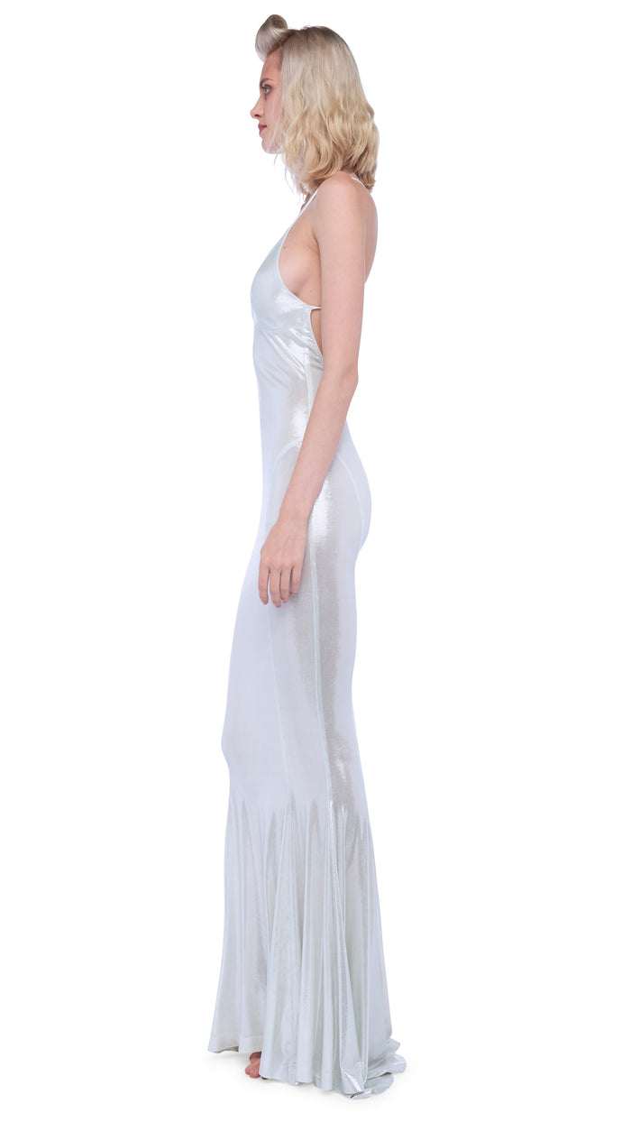 LOW BACK SLIP FISHTAIL GOWN #2