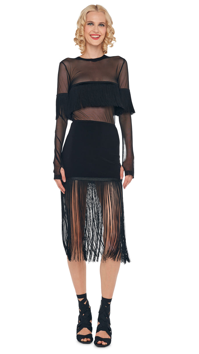 18" FRINGE MINI SKIRT #9