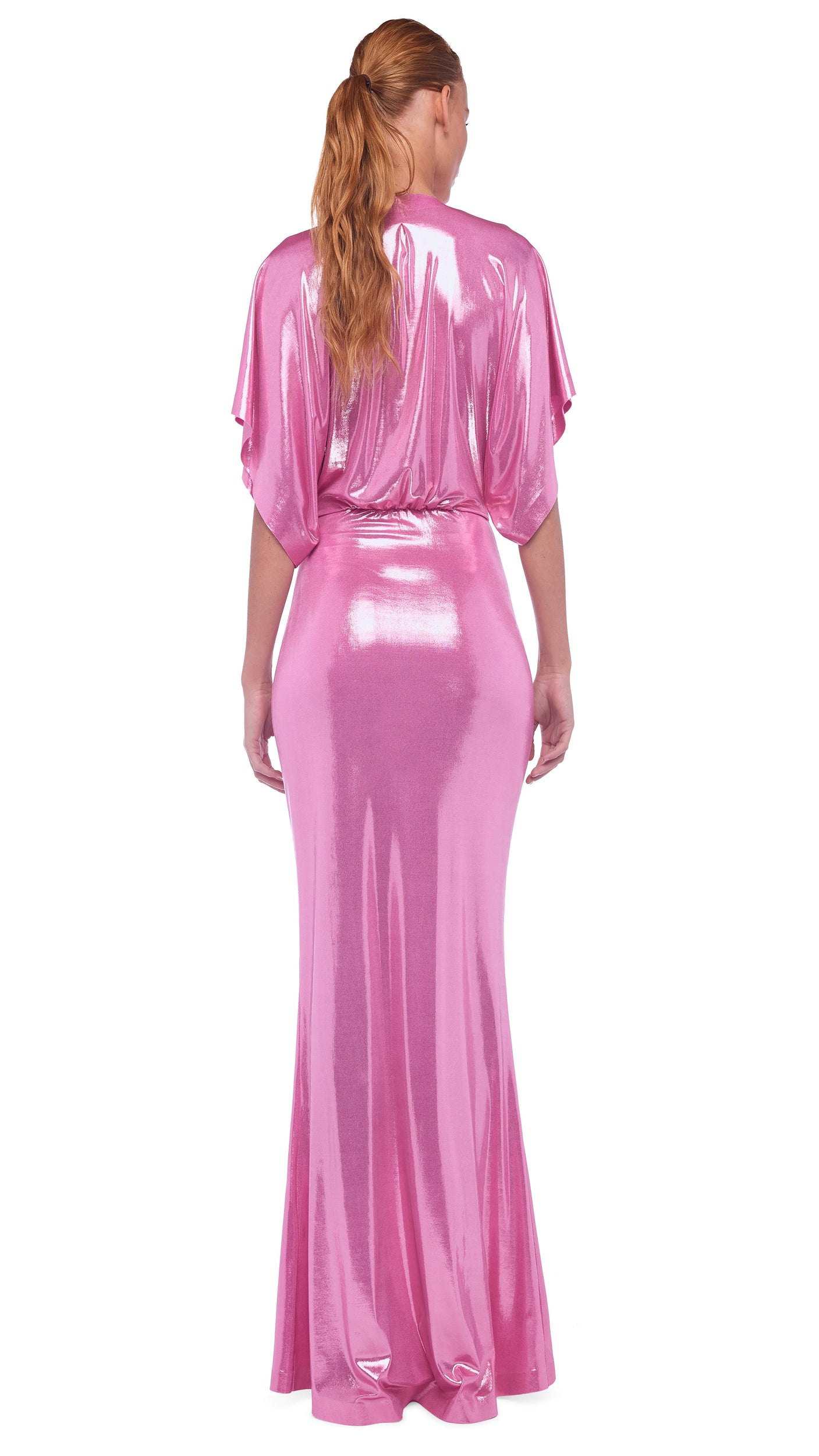 OBIE GOWN – Candy Pink – Norma Kamali