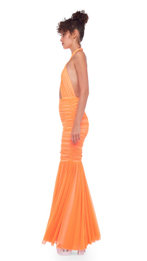 CROSS HALTER FISHTAIL GOWN #2 Thumbnail