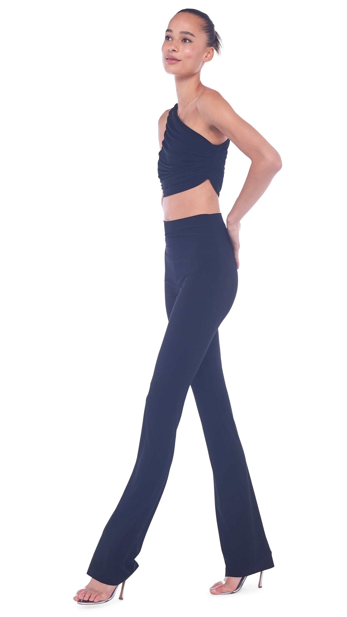 Norma Kamali Trousers And Pants  Buy Norma Kamali X Revolve Boot Pant  Online  Nykaa Fashion