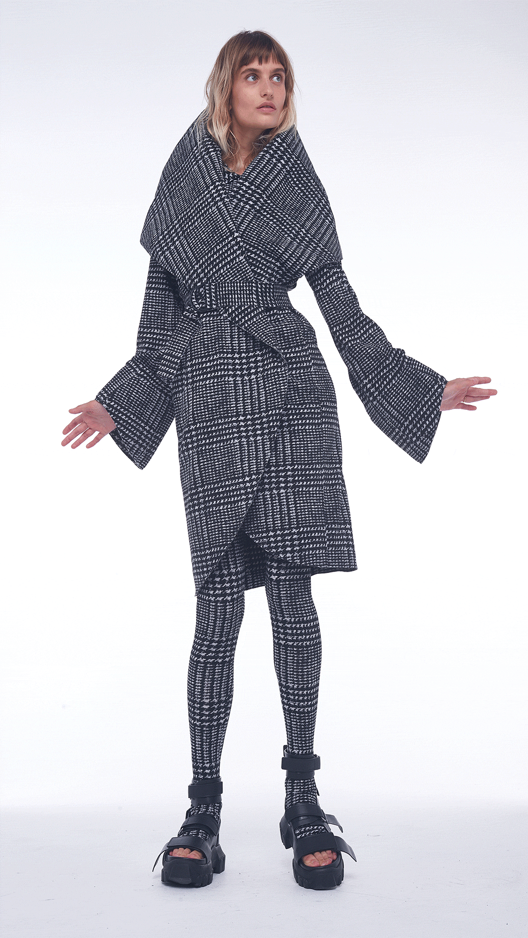 BONDED SHAWL COLLAR COAT #12