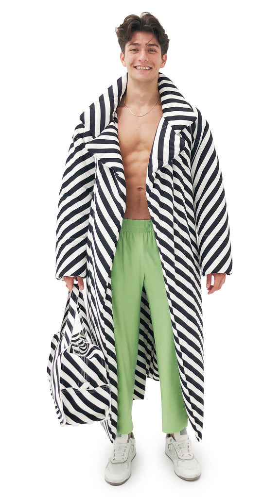 THE BOX BAG – 3/4 Stripe – Norma Kamali