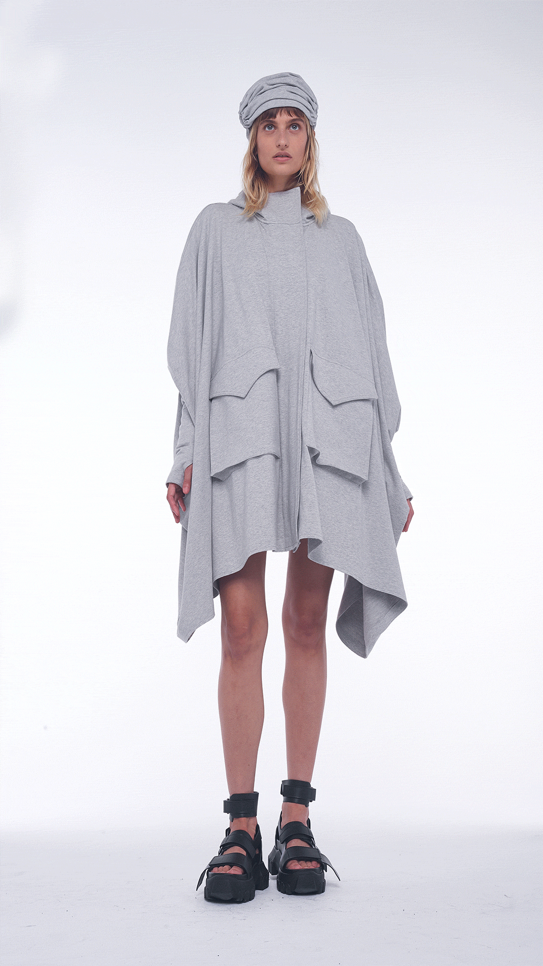 HOODED PONCHO #6