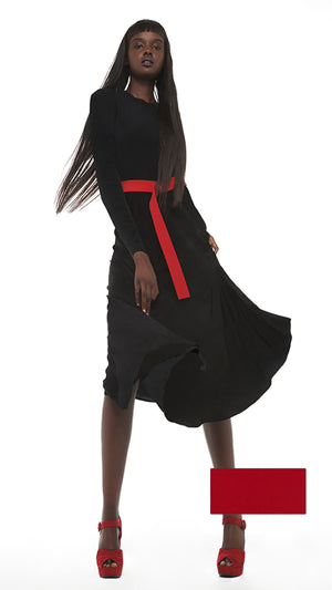 LONG SLEEVE FLARED DRESS #1 Thumbnail