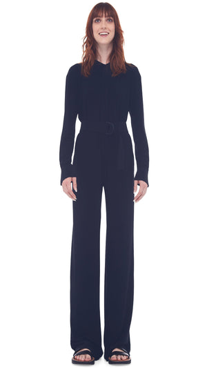 NK SHIRT STRAIGHT JUMPSUIT #1 Thumbnail
