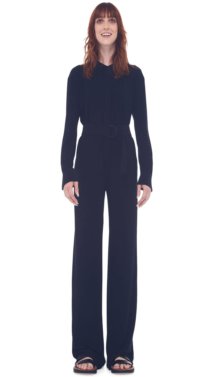 NK SHIRT STRAIGHT JUMPSUIT #1