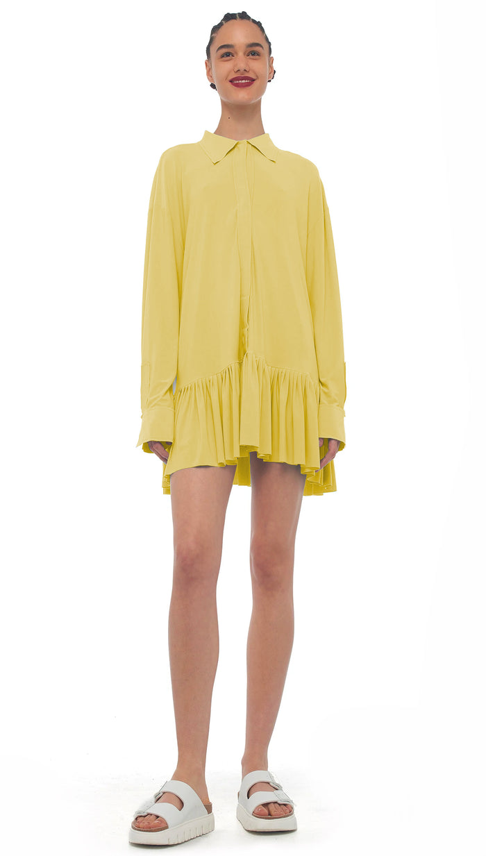 OVERSIZED BF RUFFLE NK SHIRT #1
