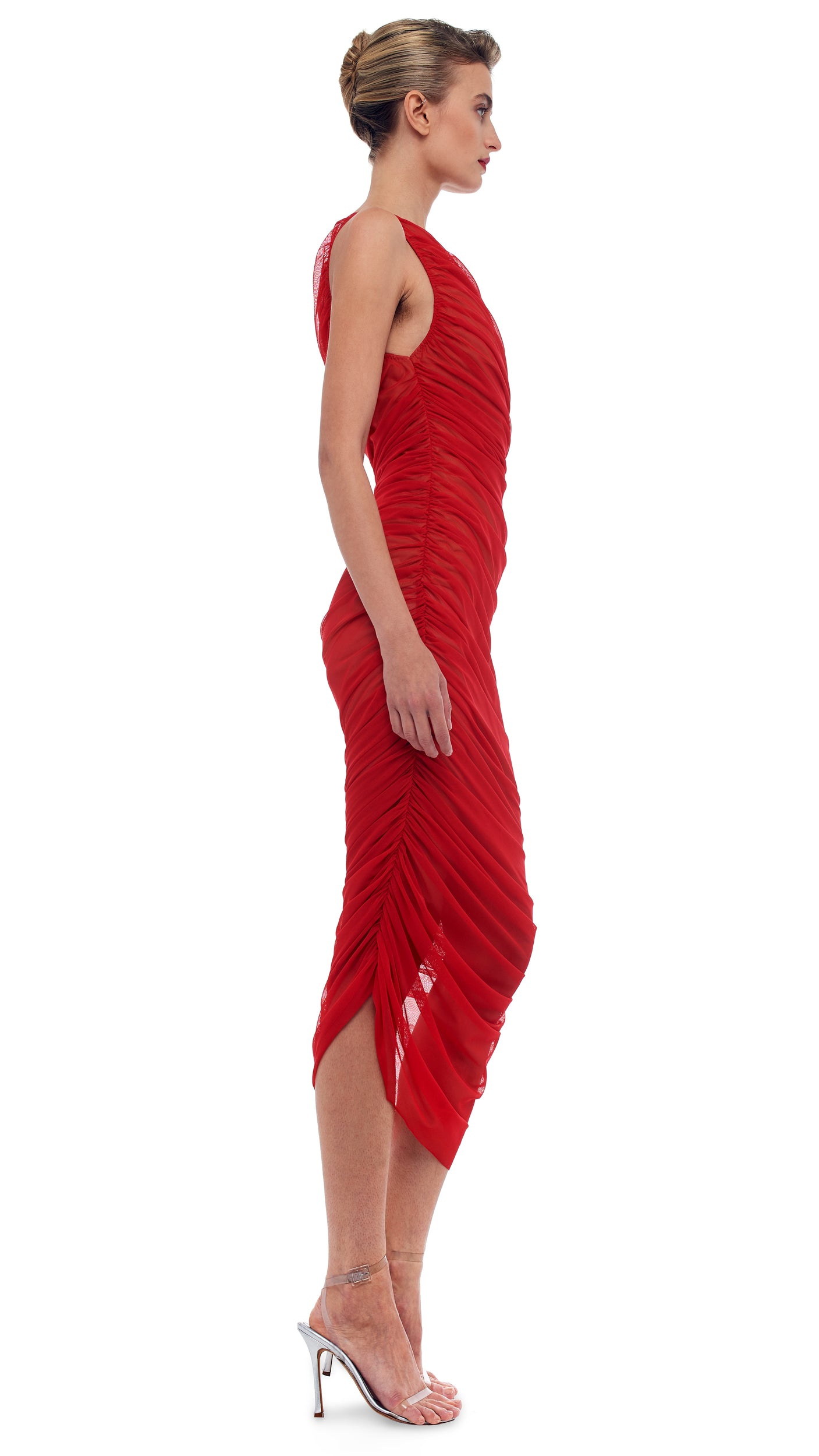 DIANA GOWN – Tiger Red – Norma Kamali