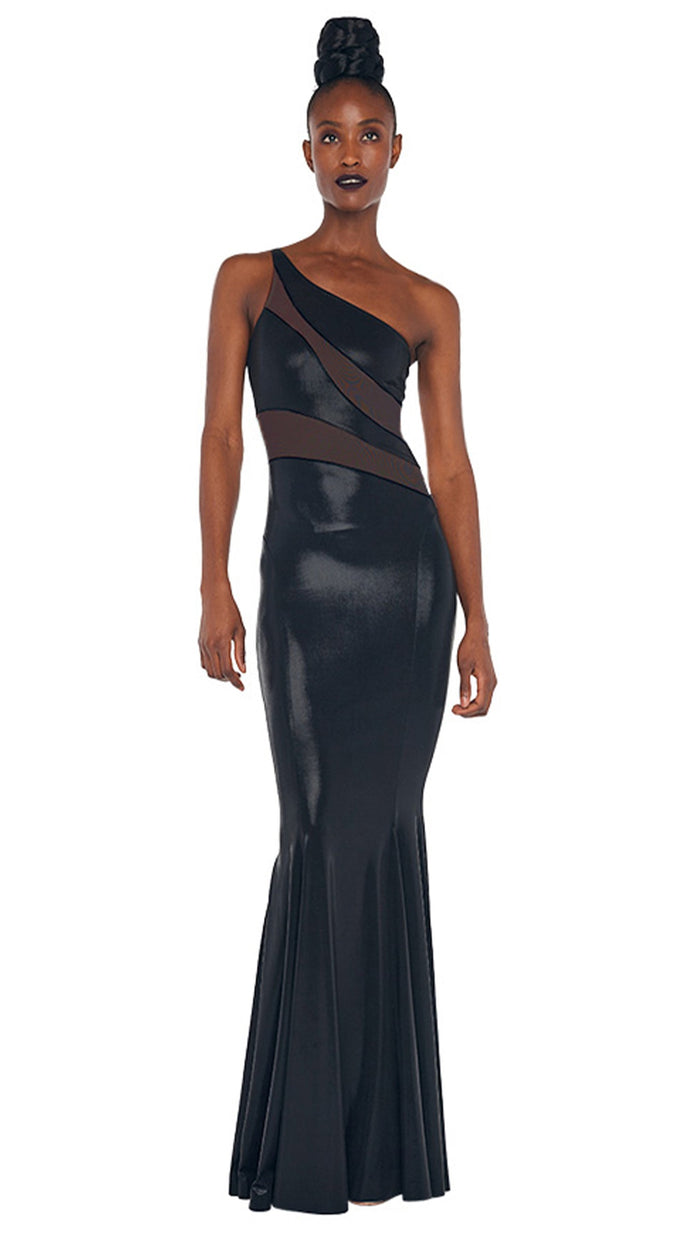 SNAKE MESH FISHTAIL GOWN #1