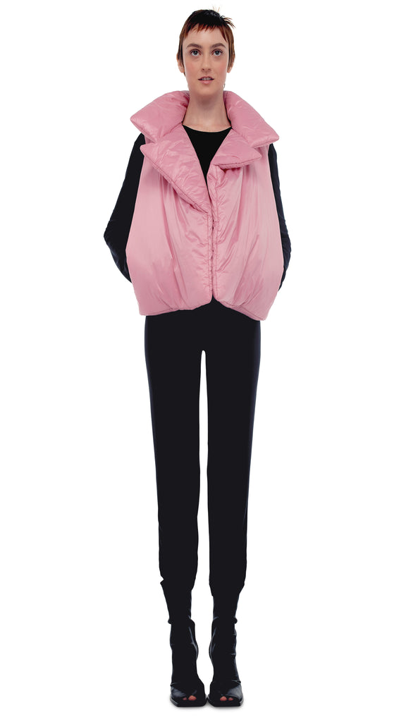 SLEEPING BAG VEST – Dusty Pink – Norma Kamali