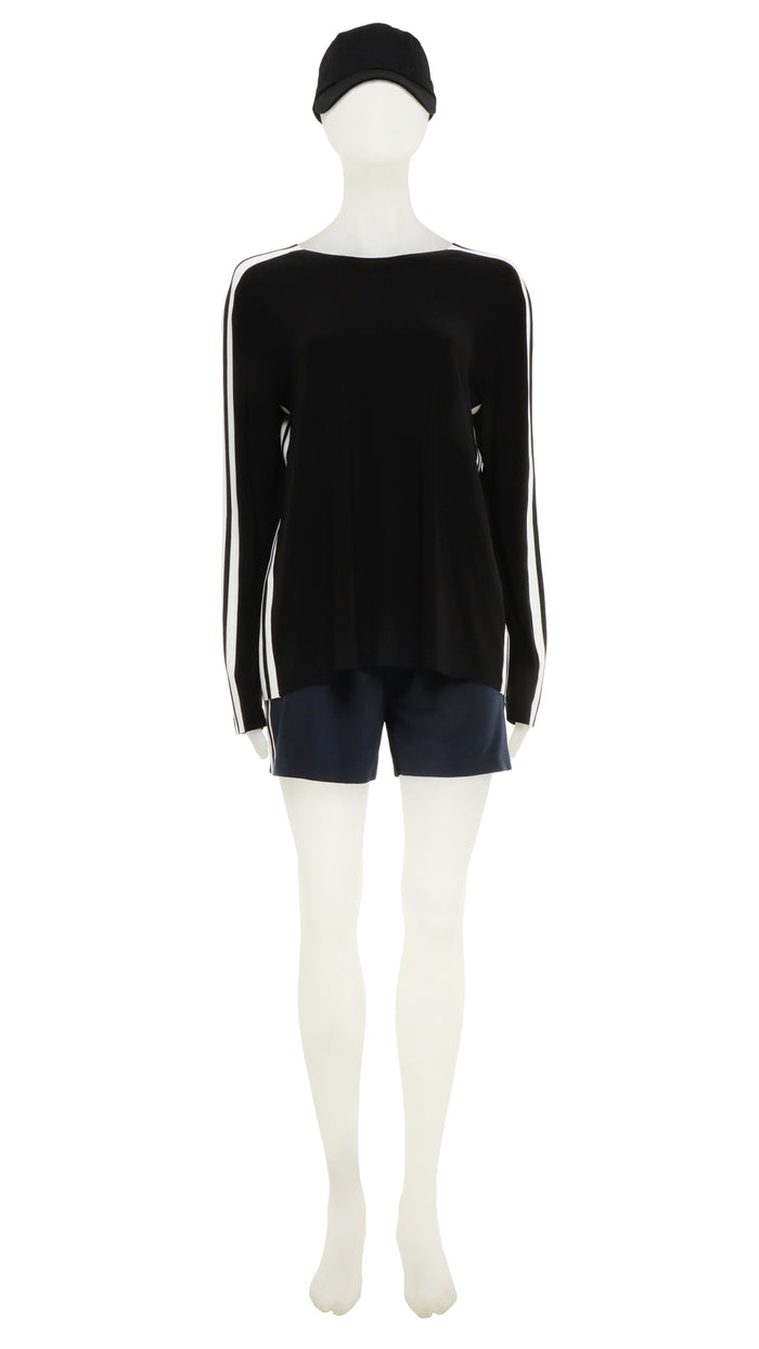 SIDE STRIPE BF CREW TOP #1