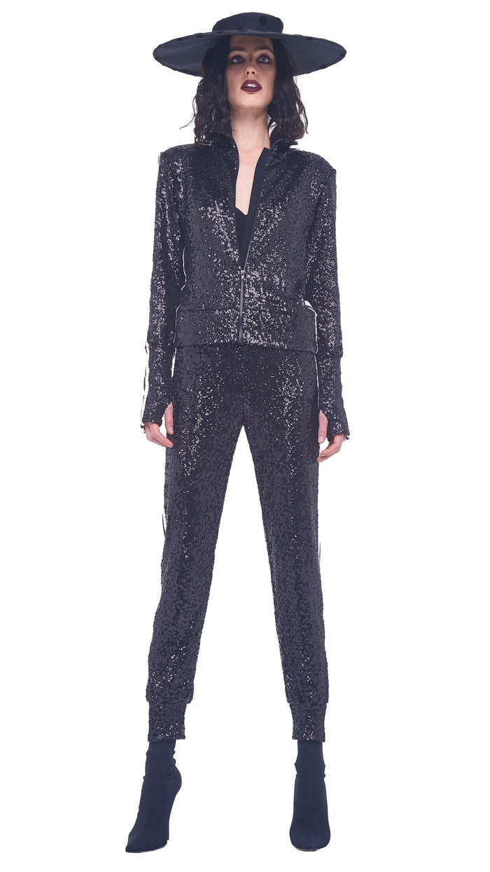 SEQUIN SIDE STRIPE JACKET #1