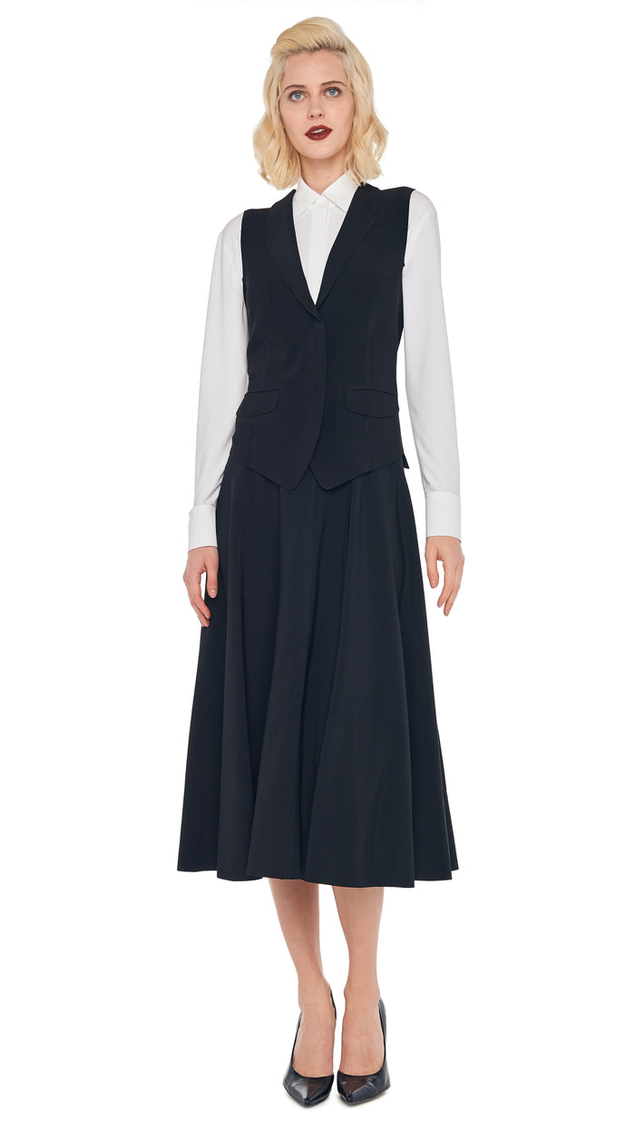 GRACE SKIRT with VEST WITH LAPEL #1