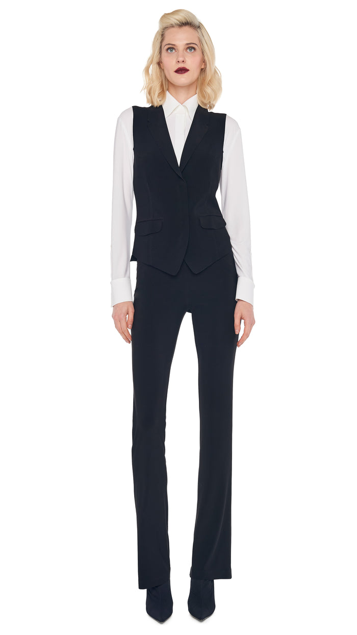BOOT PANT with VEST WITH LAPEL #1