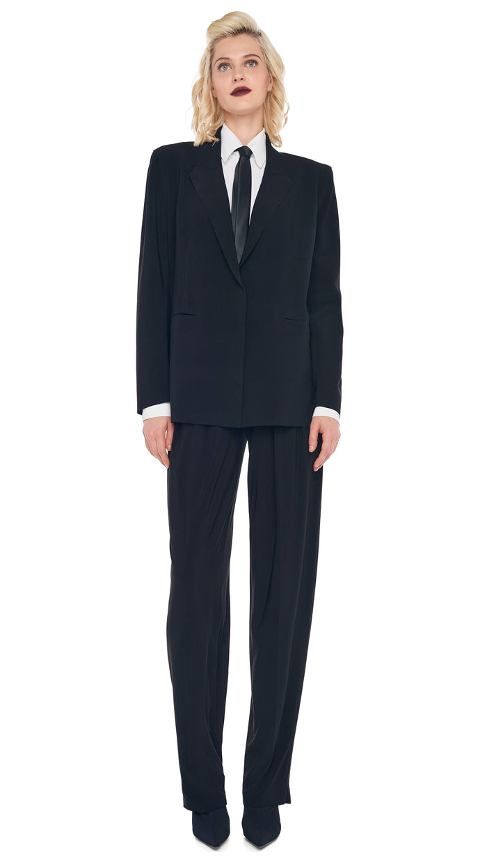 TAPERED PLEATED TROUSER with EASY FIT SINGLE BREASTED JACKET #1