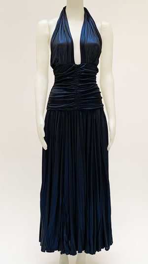 HALTER BILL PLEATED GOWN - 1 #1 Thumbnail