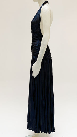 HALTER BILL PLEATED GOWN - 3 #3 Thumbnail