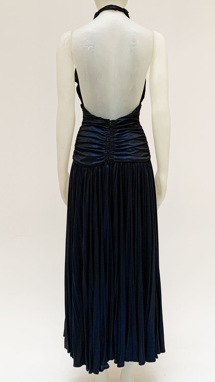 HALTER BILL PLEATED GOWN - 2 #2