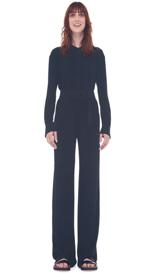 NK SHIRT STRAIGHT JUMPSUIT #1 Thumbnail