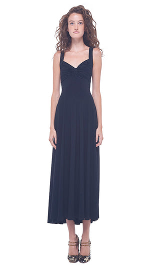 FLARED TWIST MIDCALF DRESS #1 Thumbnail