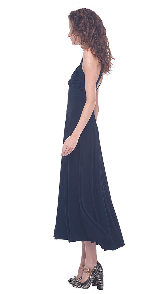 FLARED TWIST MIDCALF DRESS #2